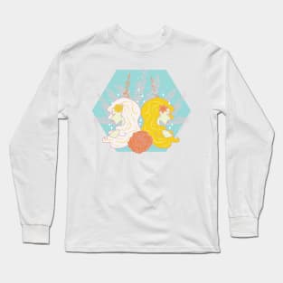 Gemini Twins (Blue) Long Sleeve T-Shirt